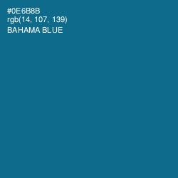 #0E6B8B - Bahama Blue Color Image
